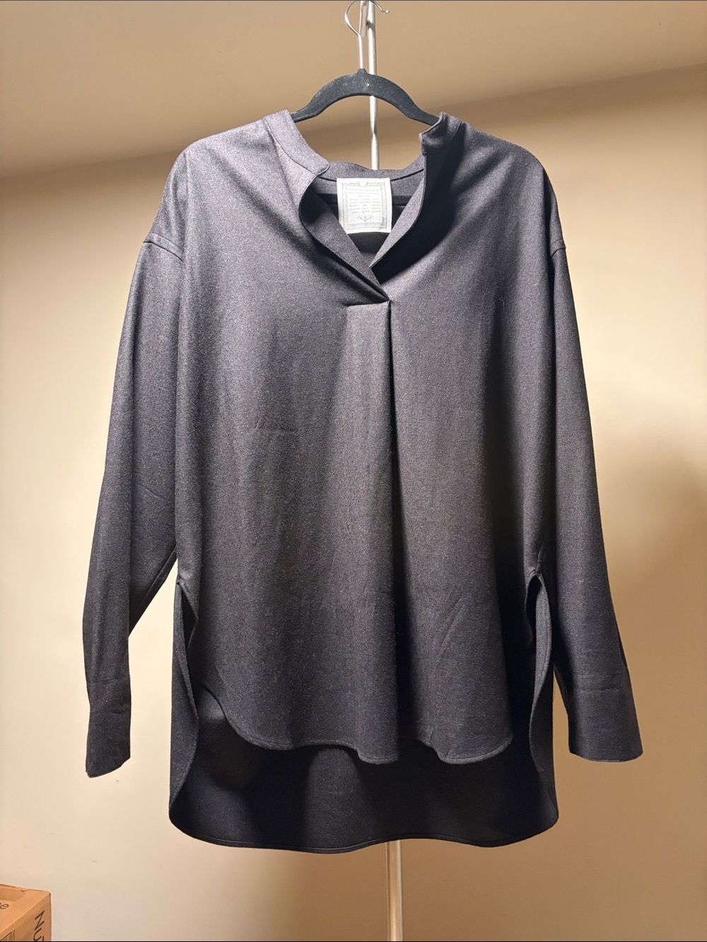 Unisex BEARDSLEY Tokyo Vintage Horse Scarf Panel Tunic Blouse Horse Back Graphic - Picture 2 of 6